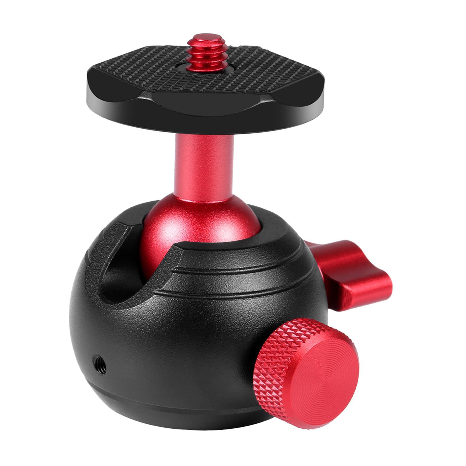 360 Degree Rotating Panoramic Tripod Ball Head, 1/4 inch Screw, 1/4 inch to 3/8 inch Screw Hole for DSLR Camera LED Lights
