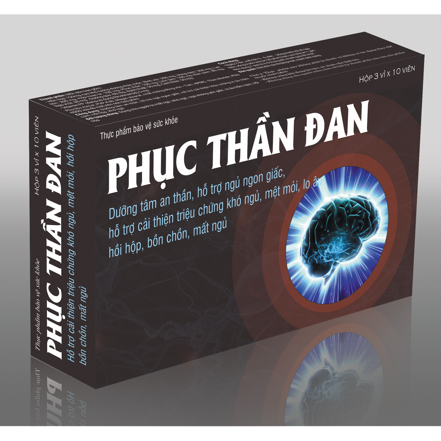 Thực phẩm bảo vệ sức khỏe Phục Thần Đan - Dưỡng tâm an thần, Cải thiện rối loạn thần kinh thực vật