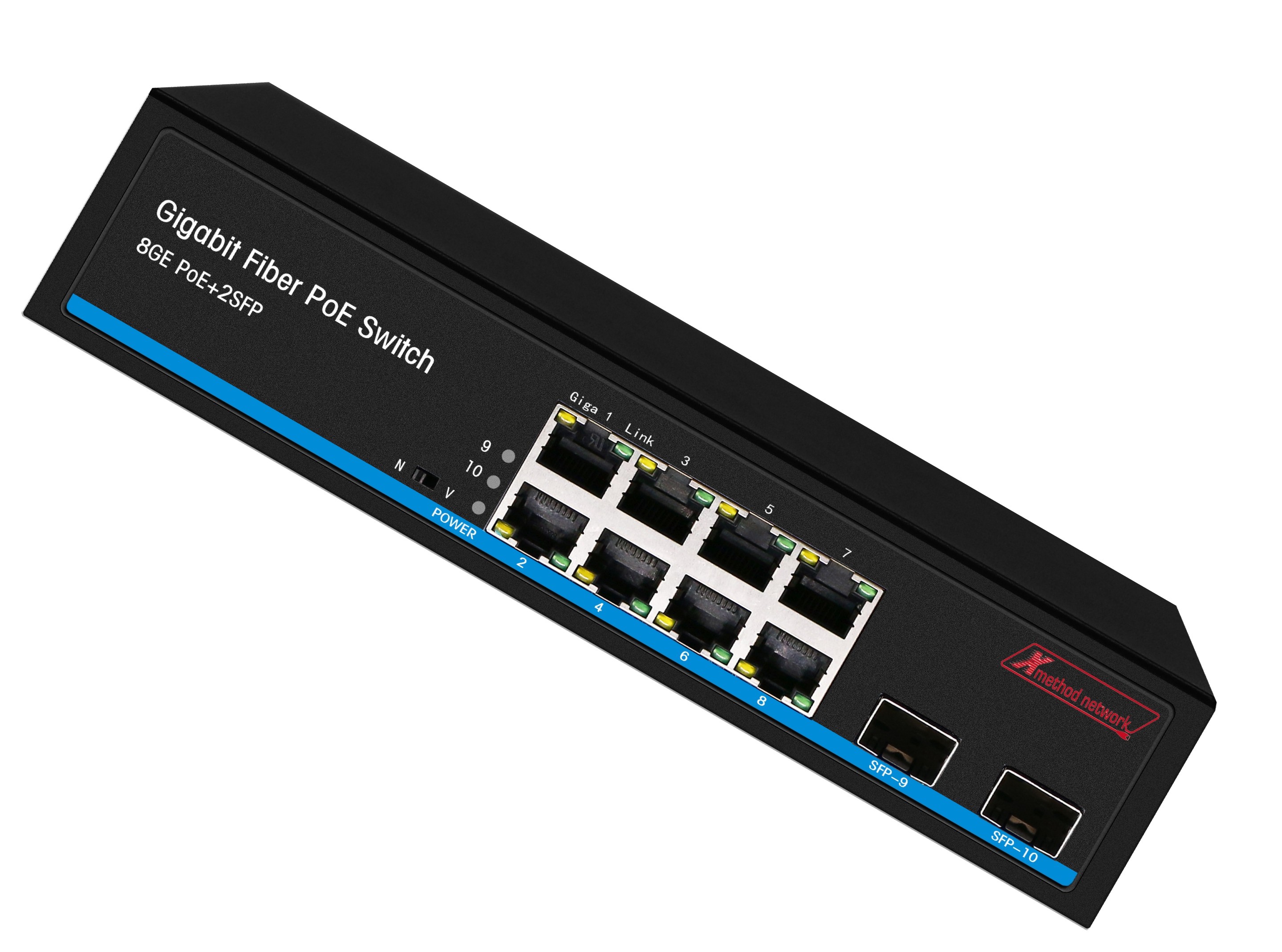 Bộ chuyển mạch 10 Port Managed Web Smart Gigabit Switch, 8 Port PoE, 2 SFP, 150W power supply - Xmethod Network - Hàng chính hãng 