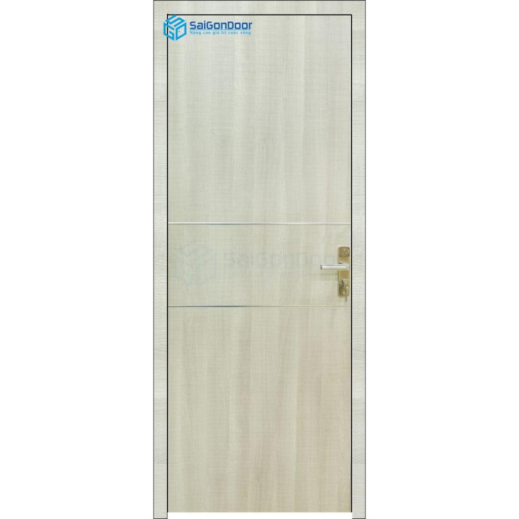 Cửa Gỗ Phòng Ngủ Pn Mdf Melamine P1r2n Cong Vênh, Mối Mọt -SAIGONDOOR