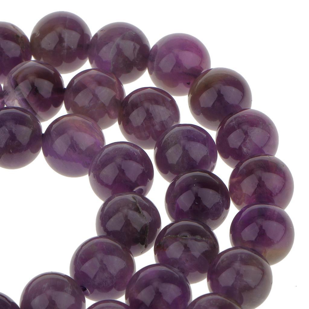 8mm Amethyst  Round Beads Strand 15inch