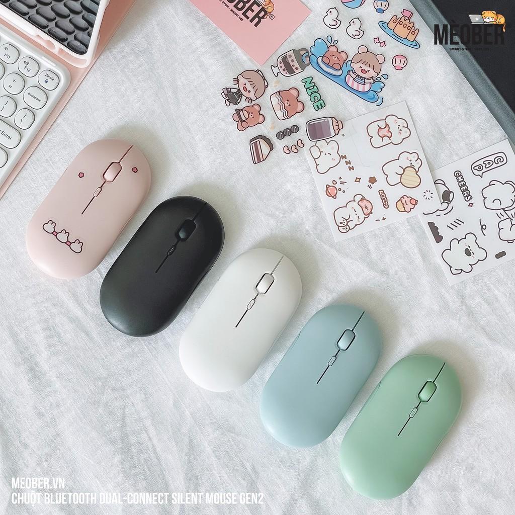 Chuột không dây Bluetooth Silent Mouse Gen2 - Nhỏ Gọn, Tối Giản, Pin Sạc Cao cấp