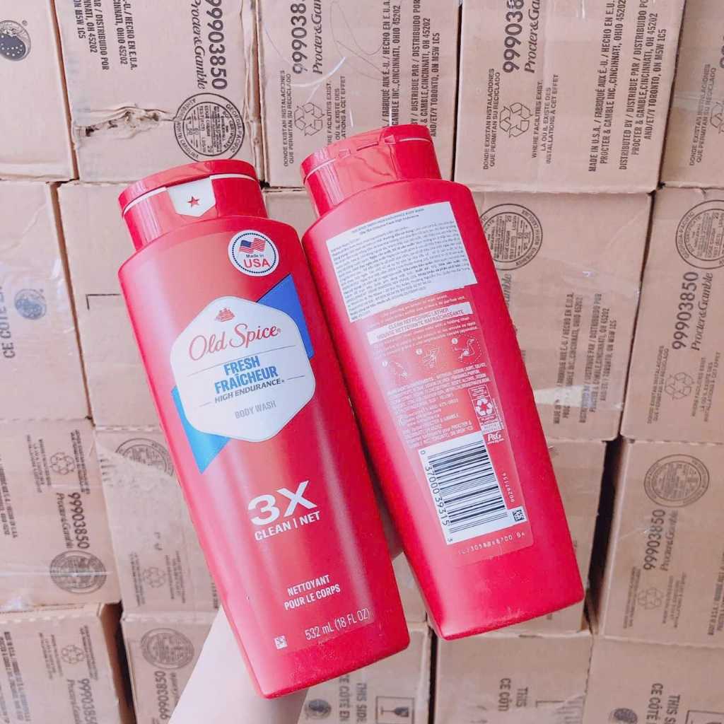 SỮA TẮM NAM TƯƠI MÁT OLD SPICE FRESH FRAICHEUR HIGH ENDURANCE 532ML