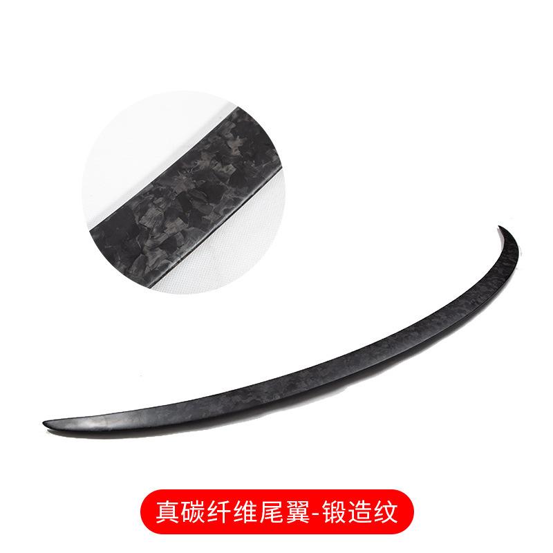 Giao hàng nhanh phù hợp với phần trên của mẫu P nguyên bản của Tesla Model 3 với cánh gió sau bằng sợi carbon khô thật mà không cần đục lỗ cánh gió sau
