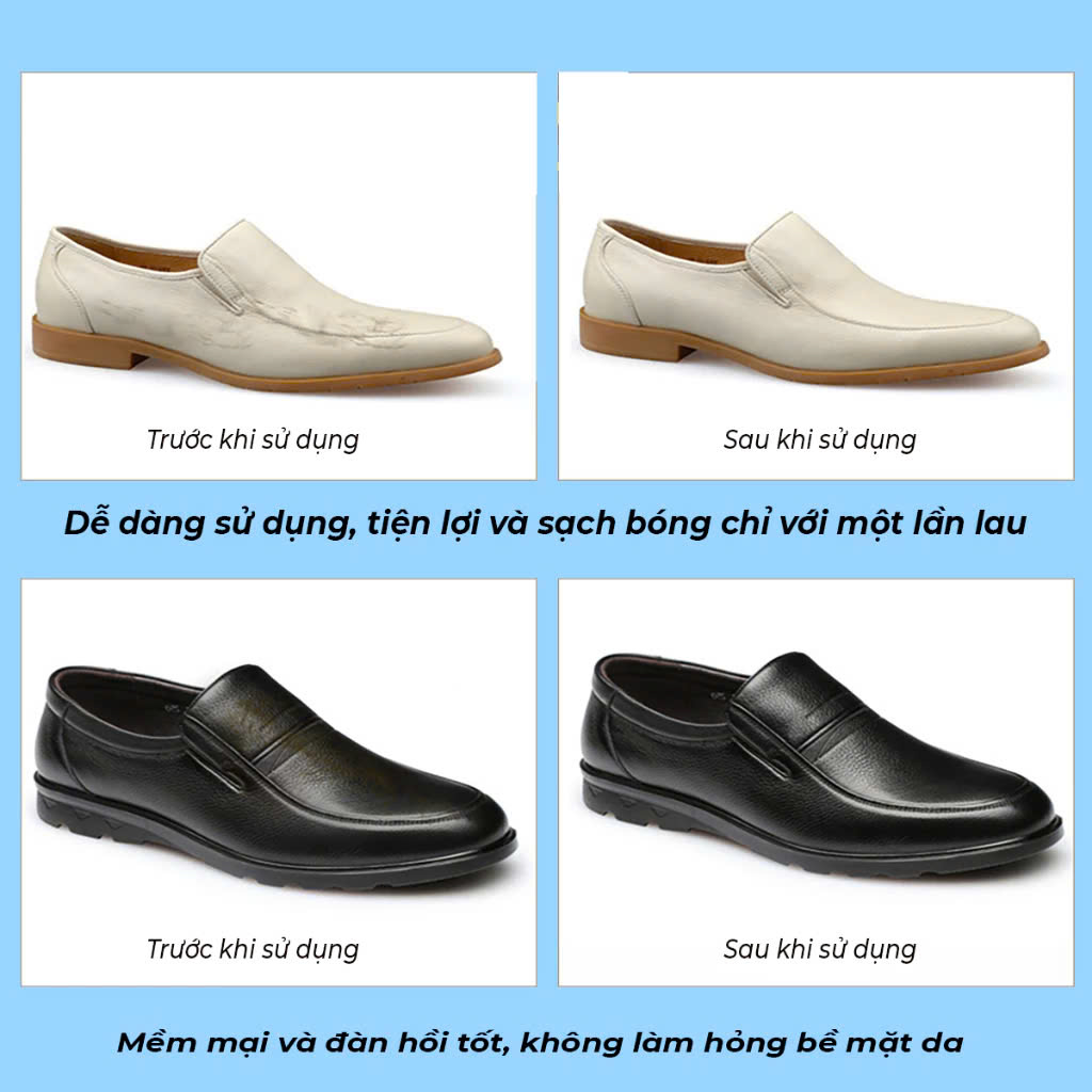 Xi Đánh Giày Vệ Sinh Đồ Da Mùi Hương Dịu Nhẹ Làm Sạch Bảo Dưỡng Sáng Bóng Đồ Da