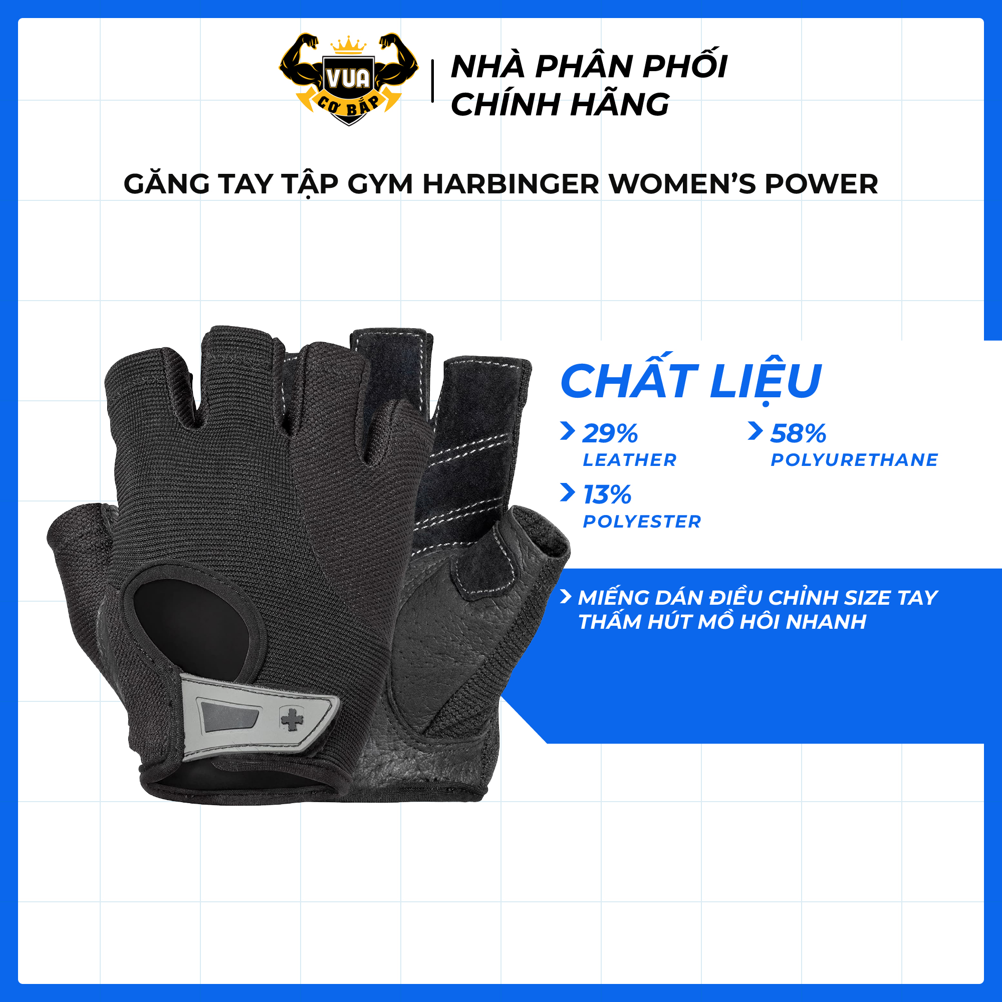 Găng Tay Tập Gym Harbinger Women's Power