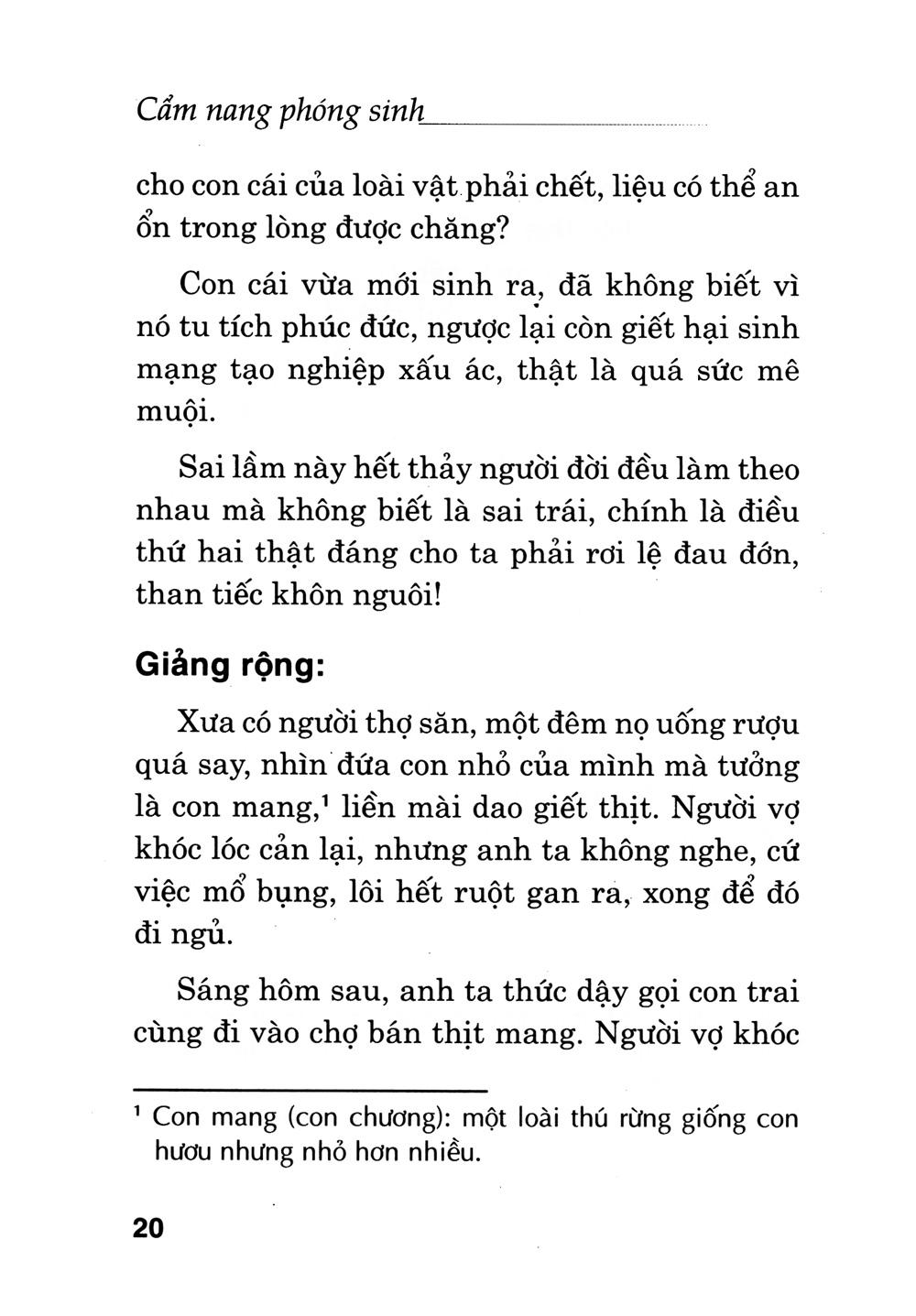 Cẩm Nang Phóng Sinh