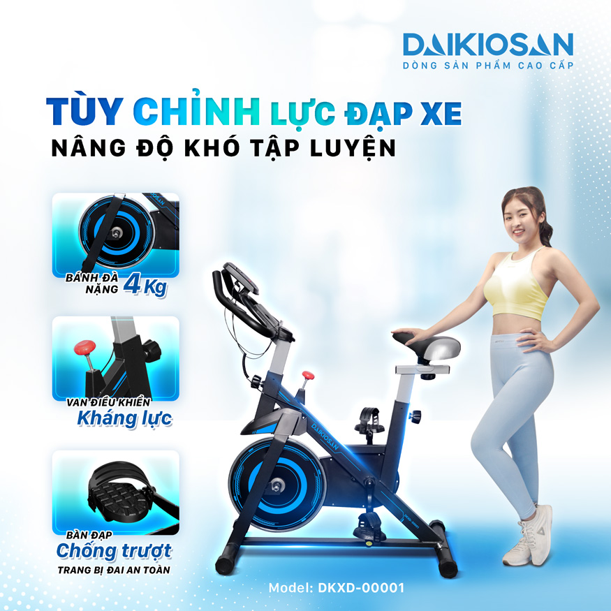 Xe đạp thể dục Daikiosan DKXD-00001