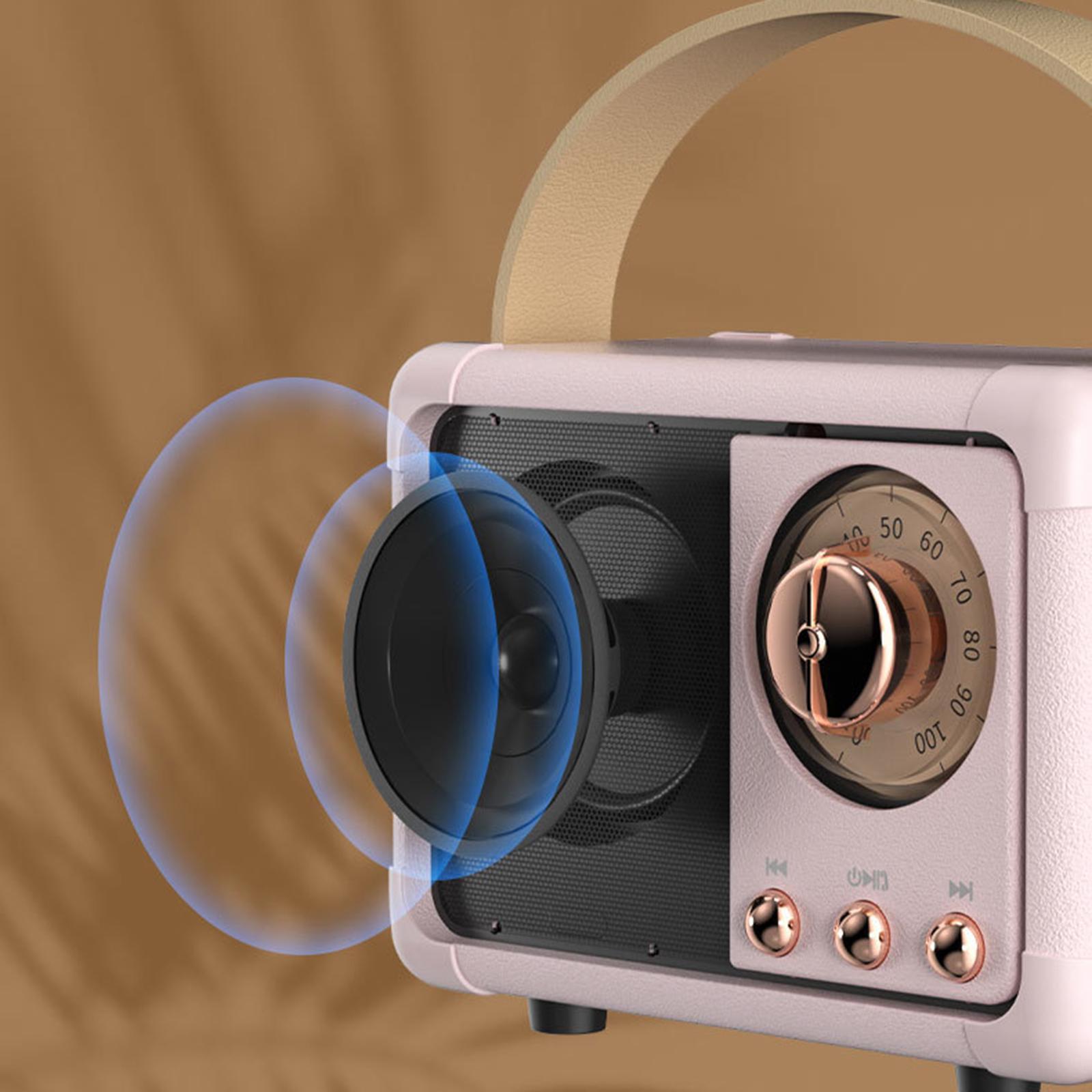 2 Pieces Classic Bluetooth Speaker Support TF Card AUX Bedrooms Office Party