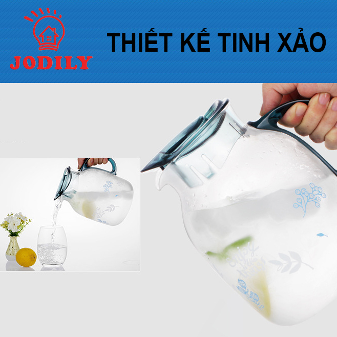 Bình Thủy Tinh Chịu Nhiệt Cao Cấp Jodily - Hoa Cúc Khuyết Chịu Nhiệt Từ -30°C-150°C