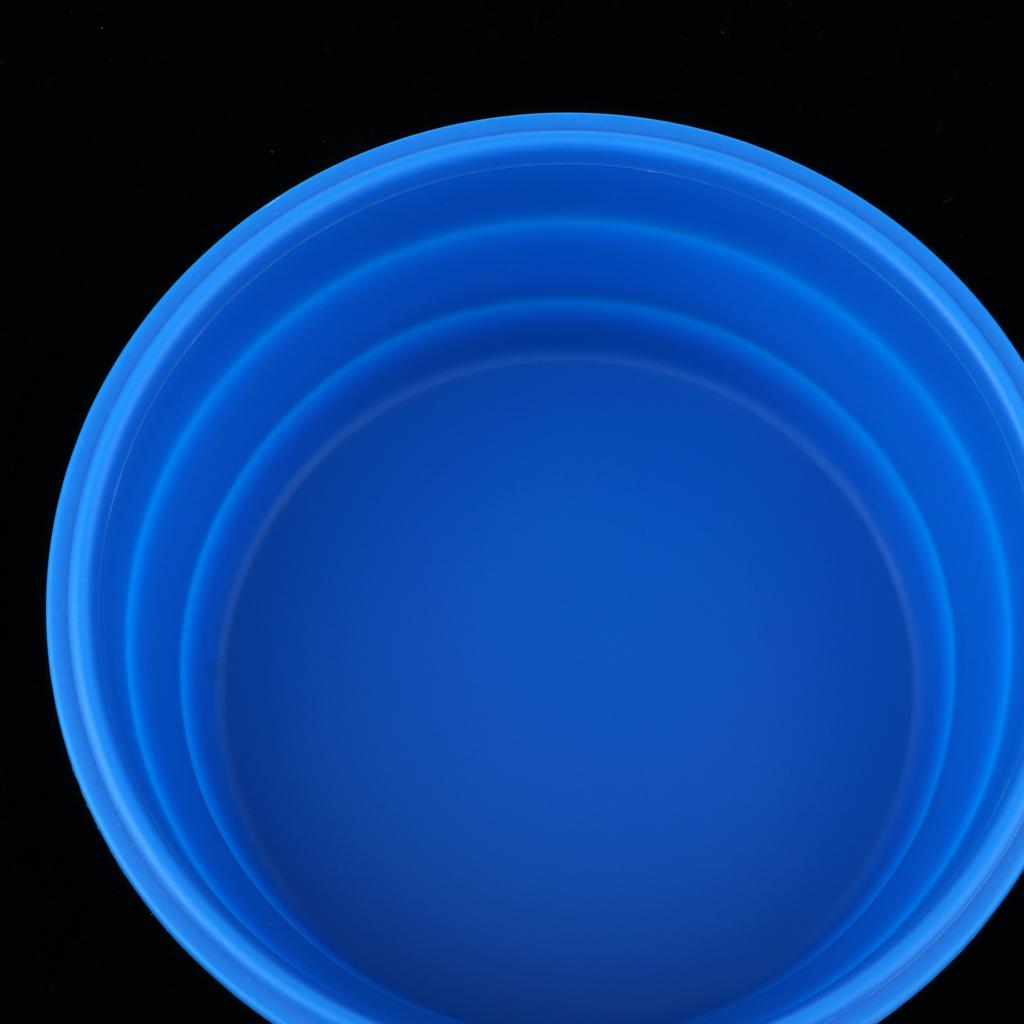 Collapsible Silicone Bowl with Lid for Outdoor Camping, Travel, Hiking and Indoor Home Kitchen