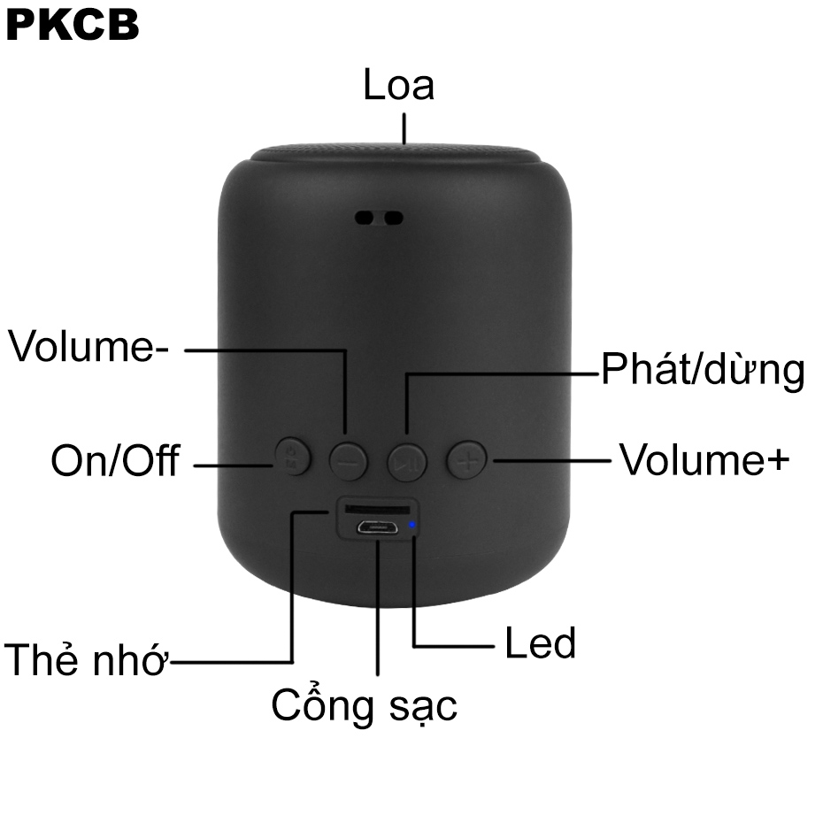 Loa Bluetooth công nghệ cao pin 600Mah Wireless Speaker - Hàng chính hãng