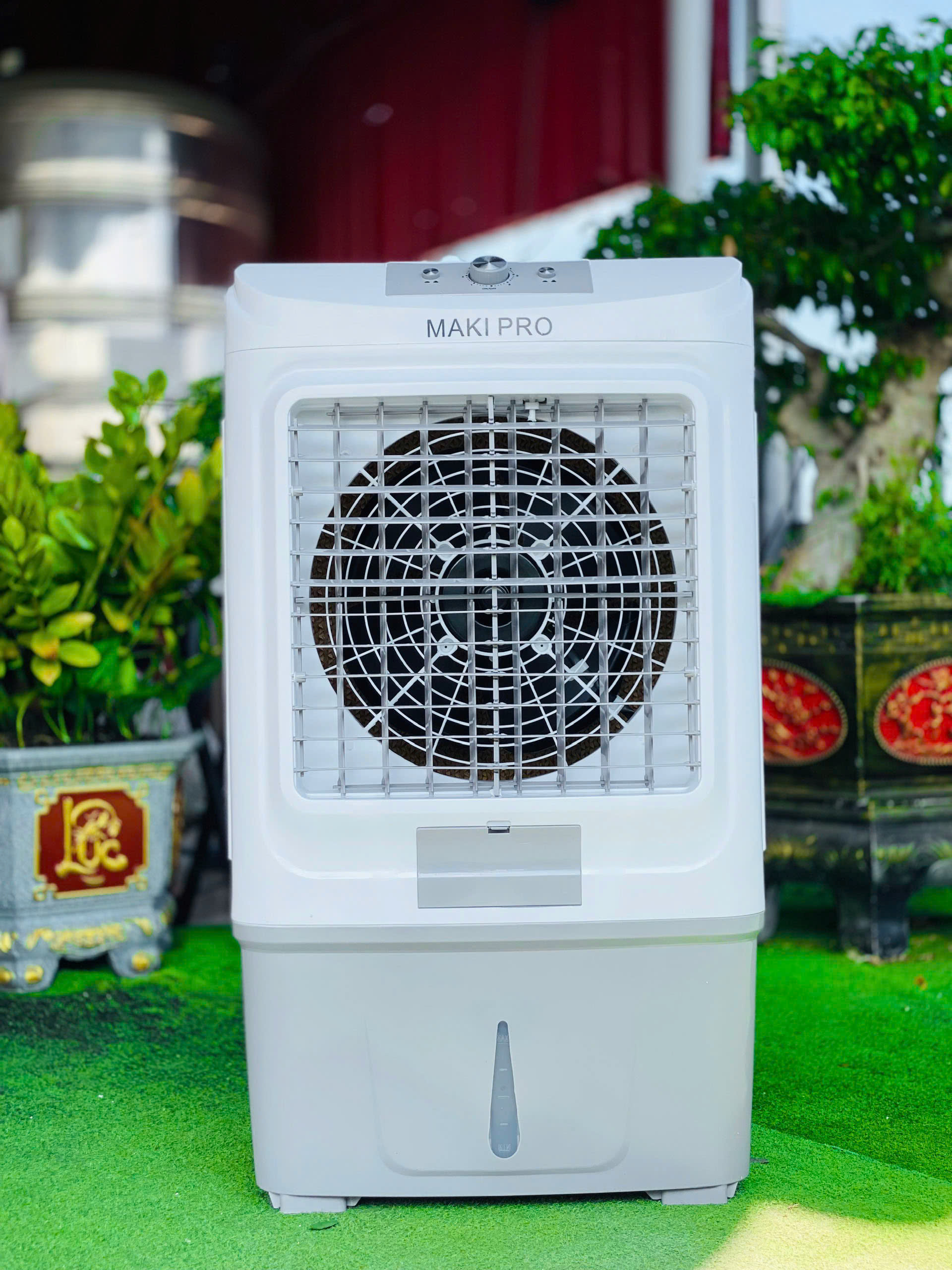 Quạt Điều Hòa Hơi Nước Công Nghiệp QF58 Dung Tích 60 Lít Công suất 200W 4 Bánh Xe Di Chuyển Diện Tích Làm Mát Đến 60m2 hàng nhập khẩu
