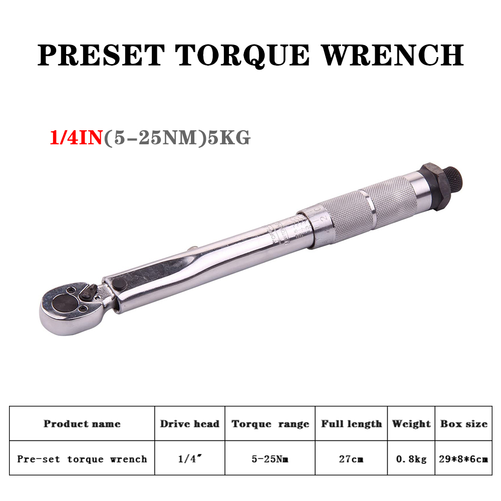 Cần siết lực 1/4 inch 5~25Nm có hộp đa năng