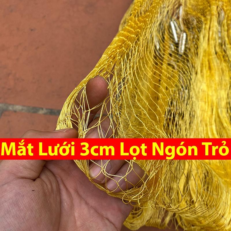 Chài Quăng Cá Truyền Thống Bằng Dù Chân Chì Đúc Cao 2m -2m5