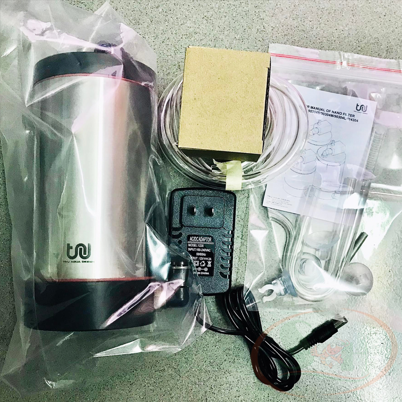 Lọc thùng mini TRU Inox External Filter bể cá tép thủy sinh shallow