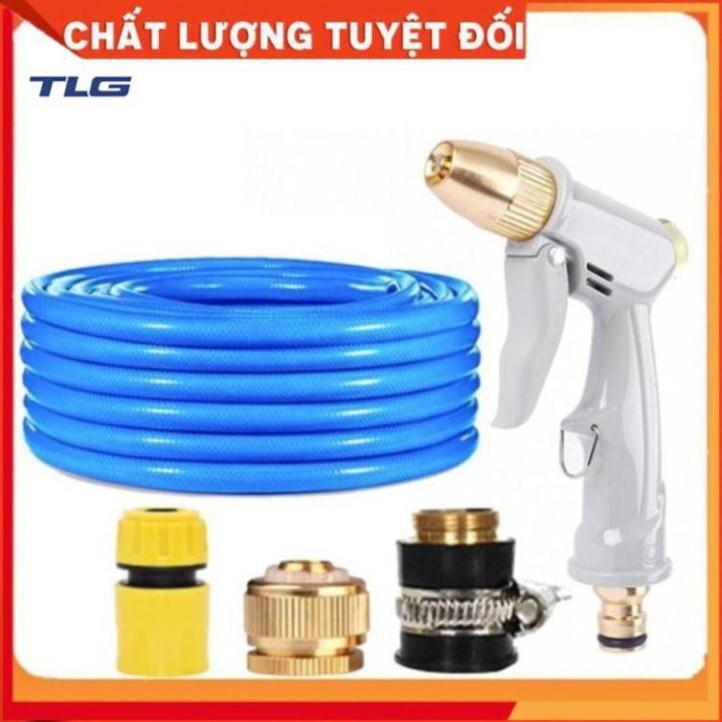 Bộ dây vòi xịt nước tưới cây rửa xe,tăng áp 3 lần, loại 7-10m 206846