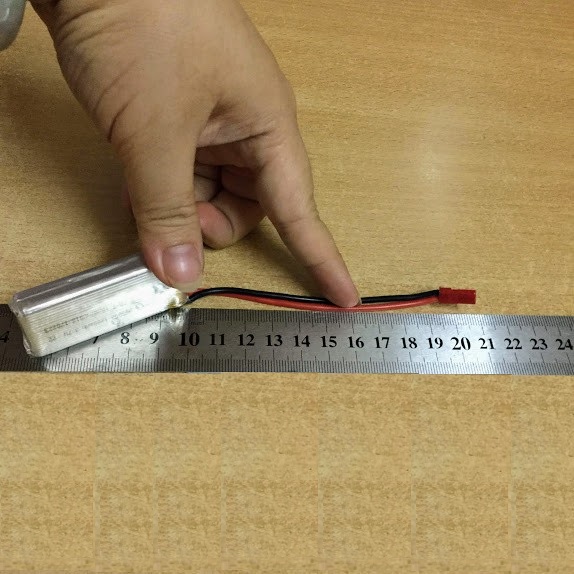 Pin sạc 3.7V dung lượng 1200mAh chân cắm đỏ JST