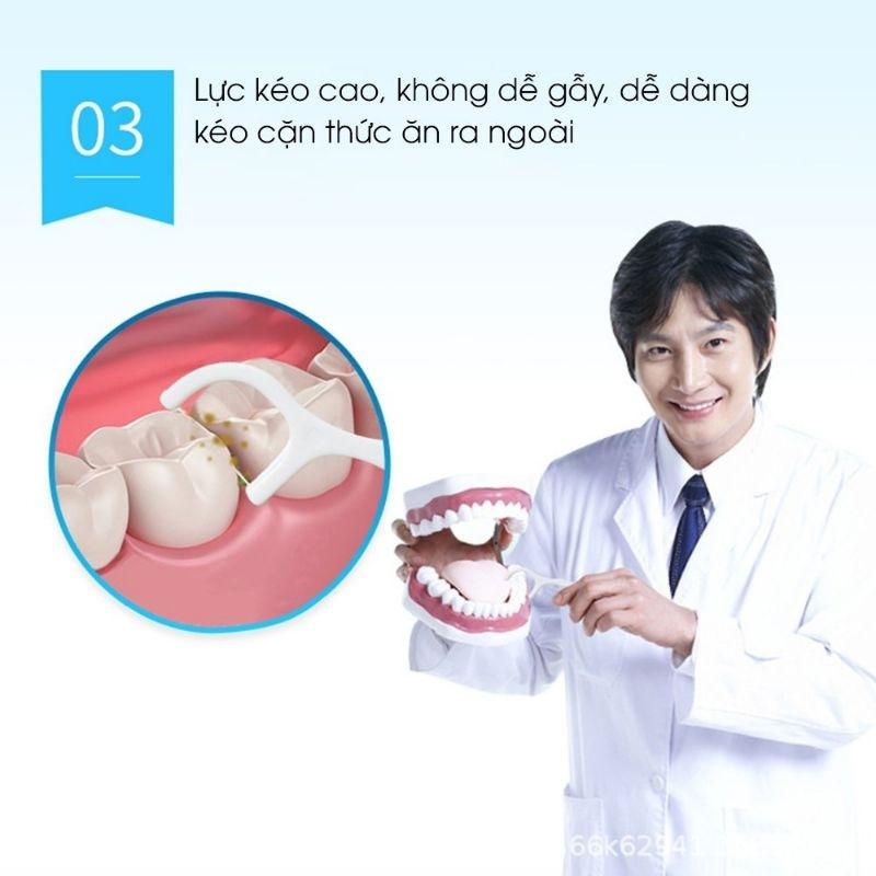 Hộp 50 Cây Tăm Chỉ Nha Khoa Vệ Sinh Răng Miệng An Toàn Tiện Lợi