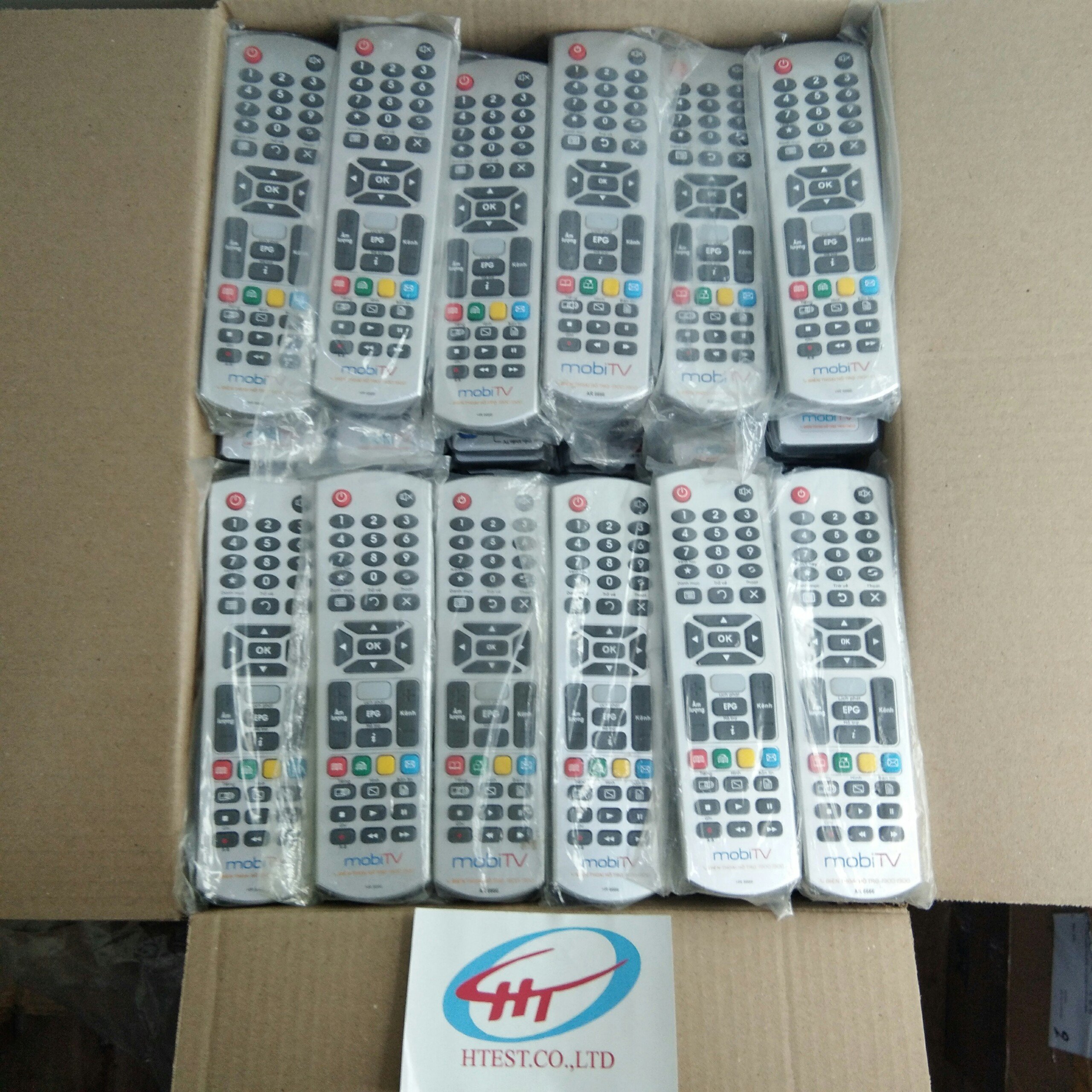 Điều khiển dùng cho đầu thu truyền hình số mobitv ,AVG,An Viên ,hàng chính hãng.