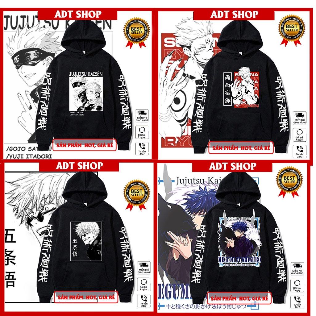 BST áo Hoodie JUJUTSU KAISEN anime manga mẫu hình đẹp giá rẻ