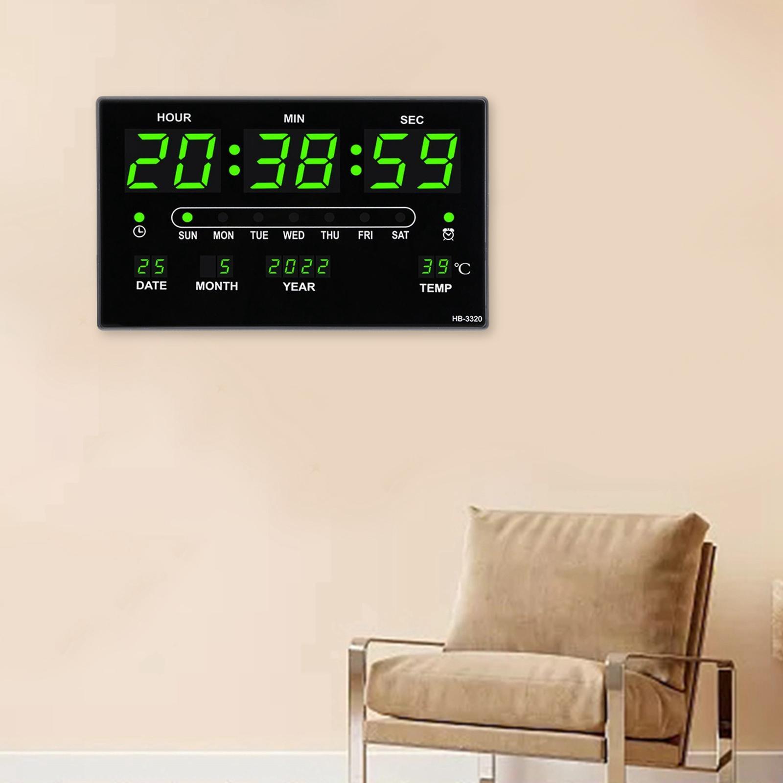 Digital Clock LED Display Electronic Clocks for Living Room