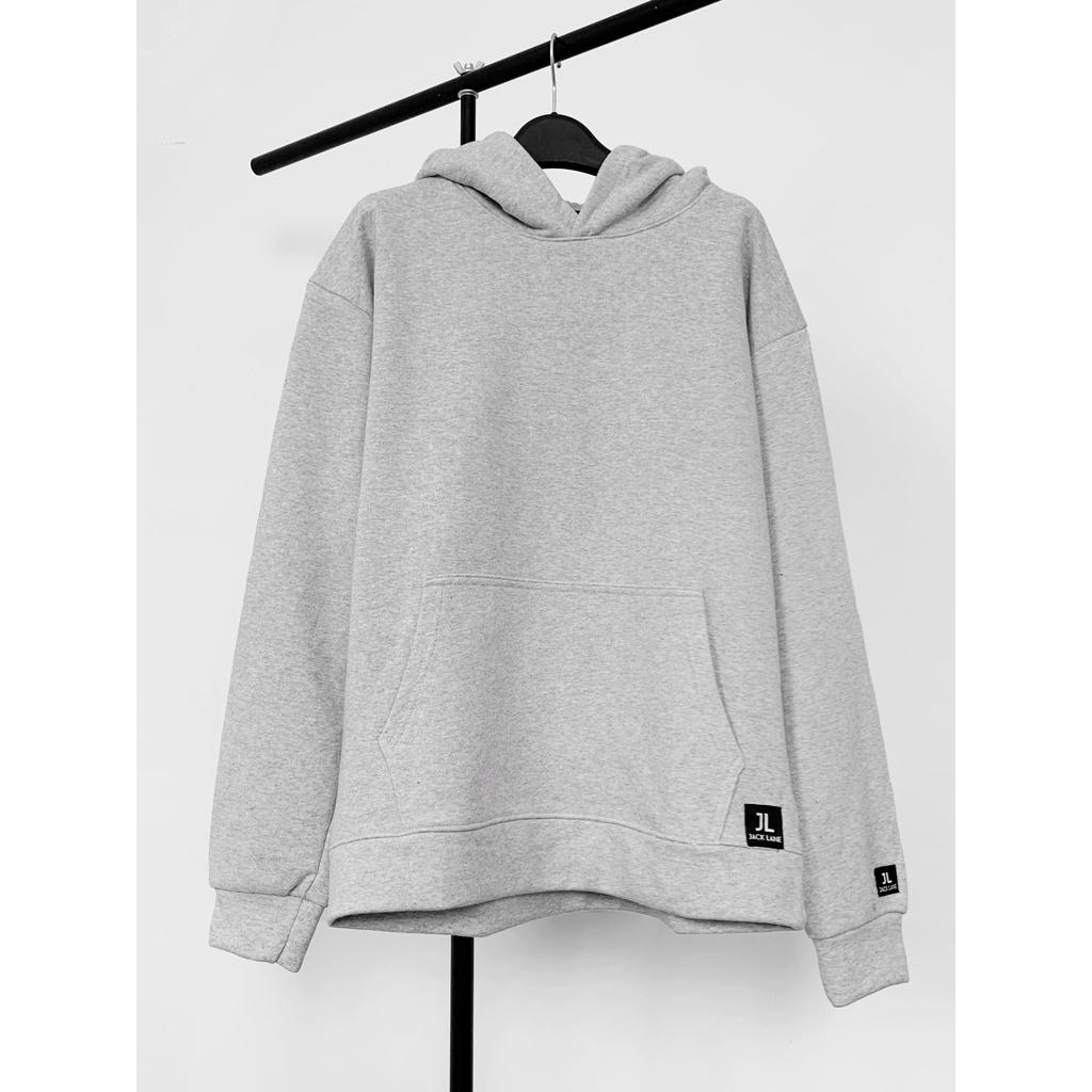 Áo Hoodie oversize trơn Basic, JACKLANE , Áo nam nữ Unisex Jack Lane dài tay chất vài dày ấm phong cách Hàn Quốc