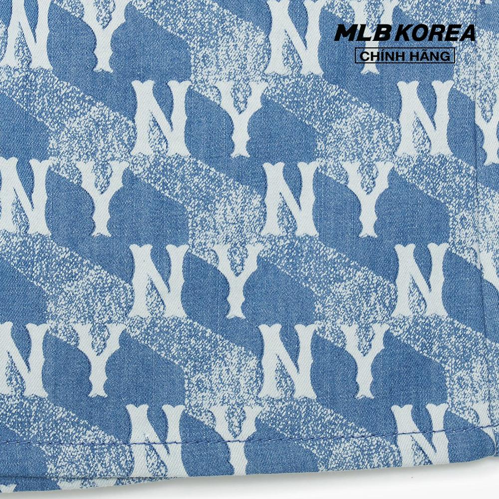 MLB - Chân váy denim mini Cube Monogram Printed 3FDSM0333