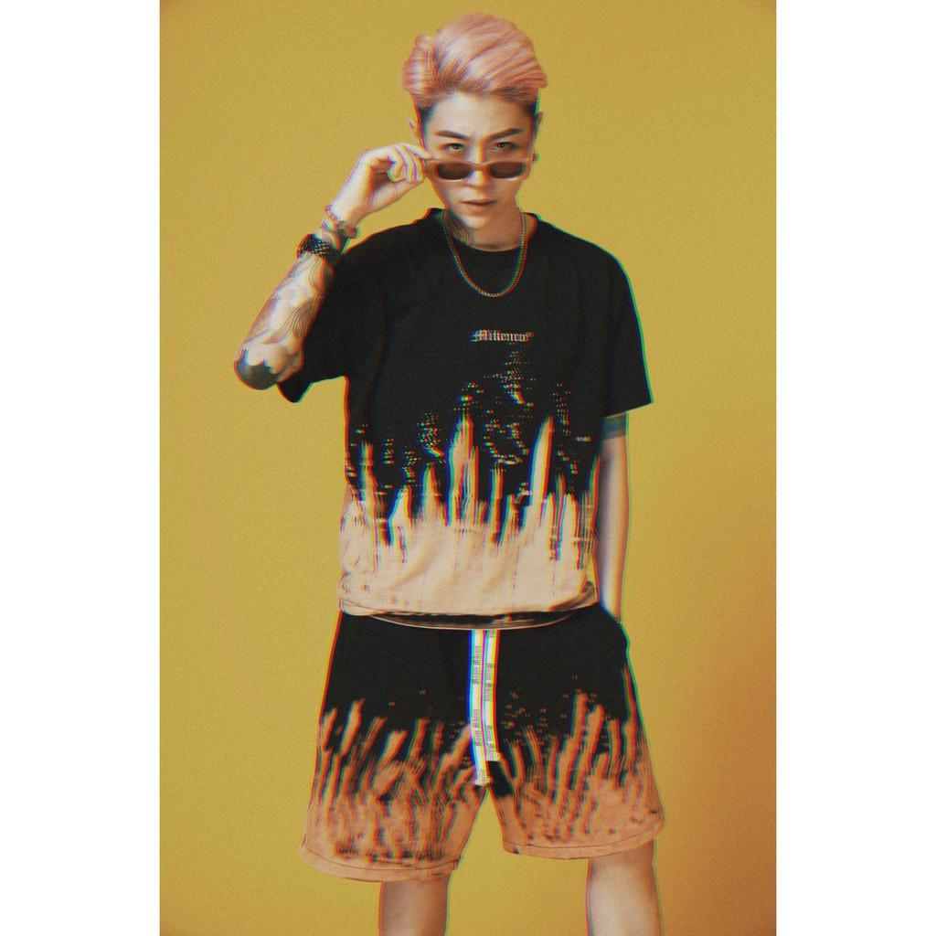 Áo phông ngắn tay unisex Fire Tiedye