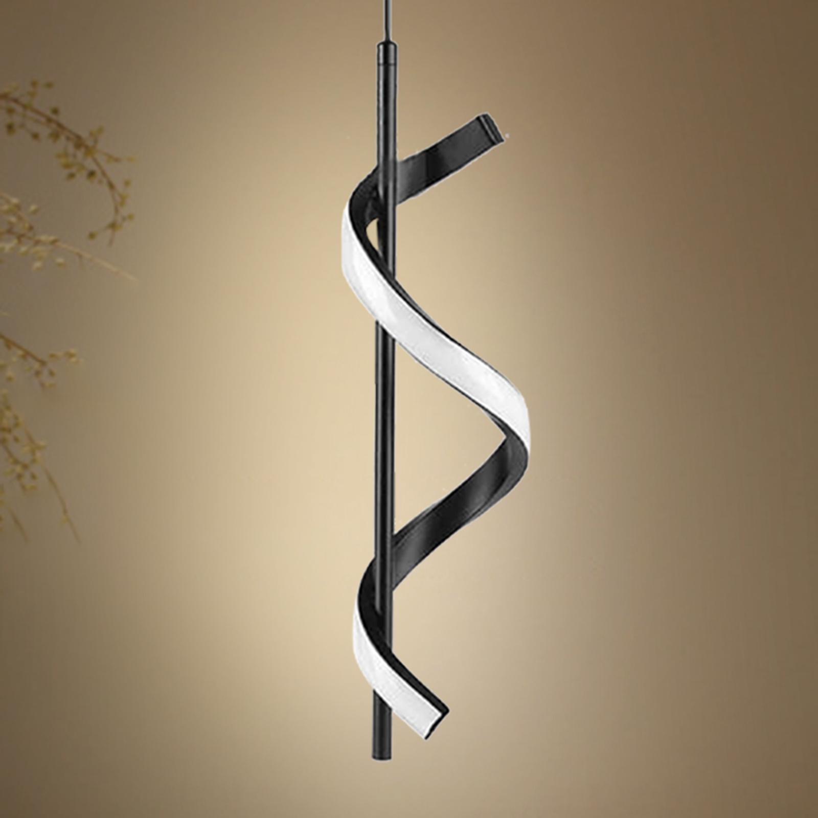 LED Pendant Light Hanging Lamp Modern Decor Lighting Adjustable Chandelier Spiral Ceiling Light Fixture for Club Loft Entryway Porch Hallway