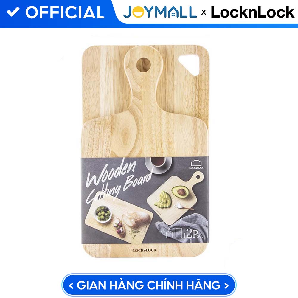 Bộ 2 Thớt Gỗ Cây Cao Su Lock&Amp;Lock Lwc001S2 - Lwc001S2 - 2Thớt