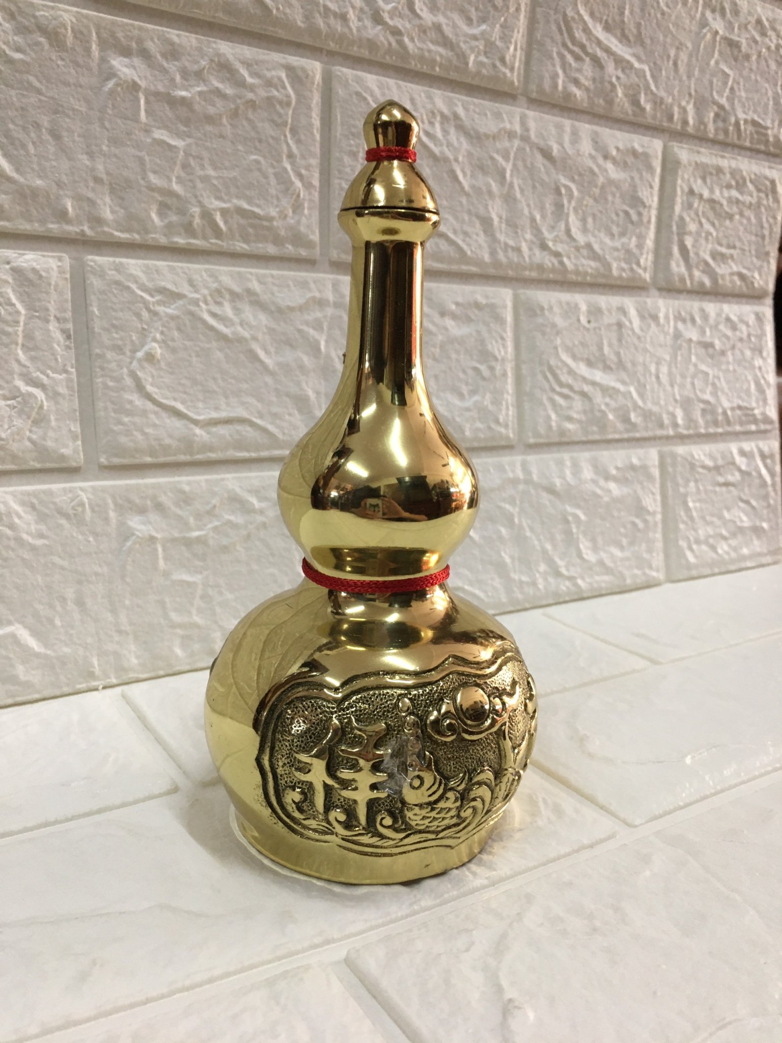 Hồ Lô đồng bát tiên ,bằng đồng Đk: 9cm. Cao: 19cm TP1014