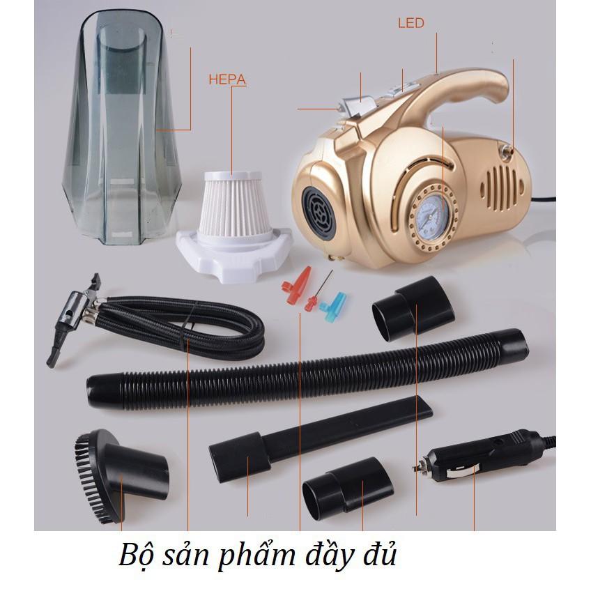 Máy hút bụi cầm tay xe hơi đo áp suất, có tích hợp khả năng bơm xe - hàng chính hãng