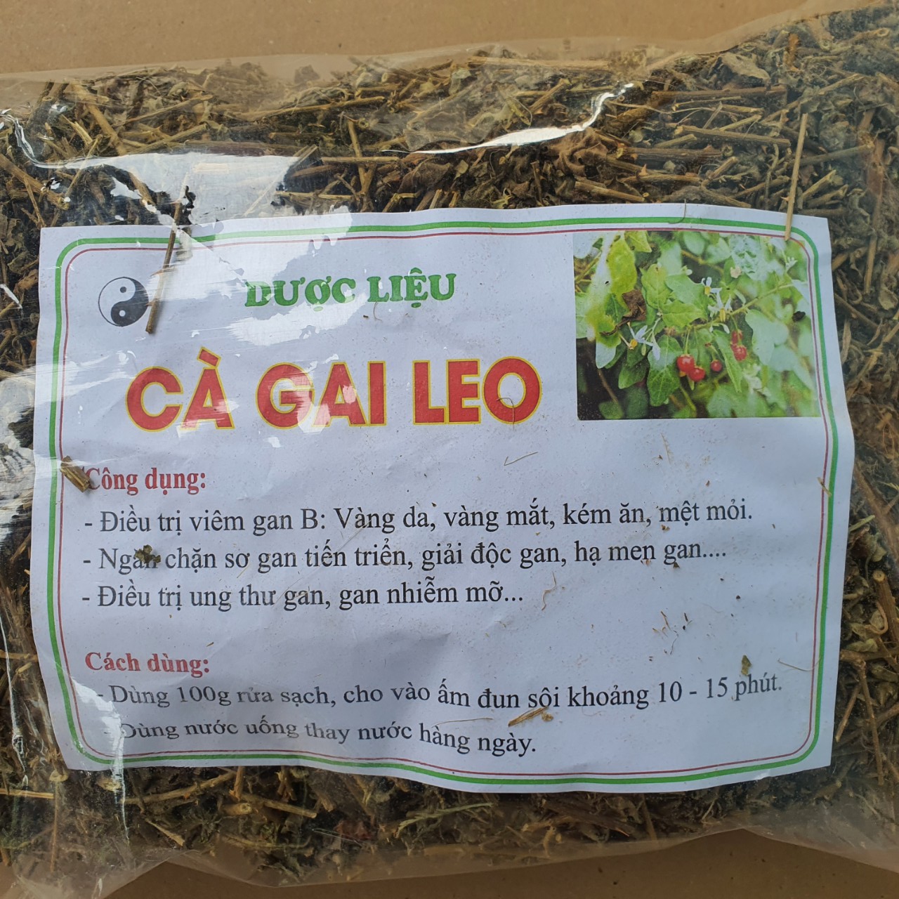 Gói 1Kg Cà Gai Leo khô hỗ trợ các bệnh về Gan
