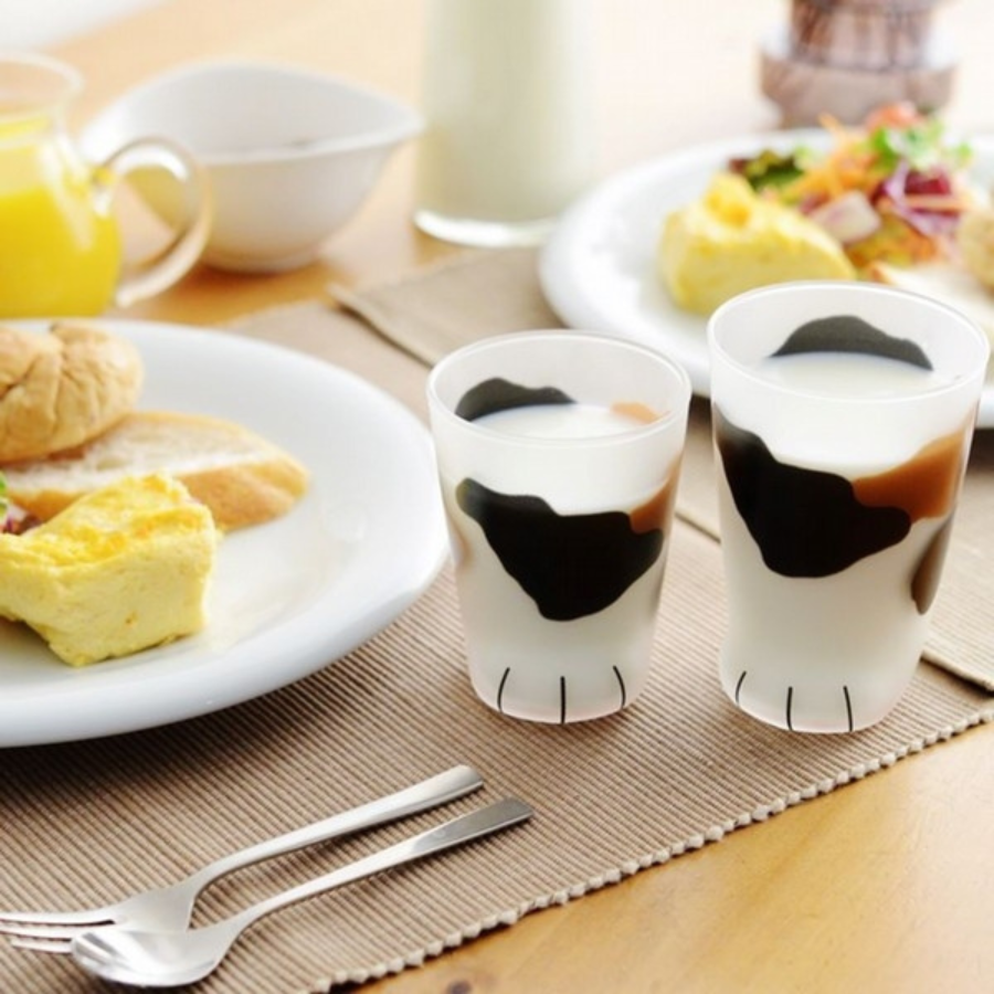 Bộ ly hình chân mèo tam thể Aderia - Coconeco - 2 cái