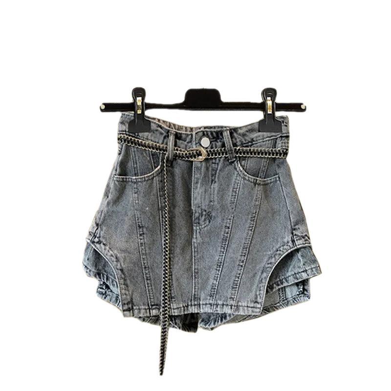 Set Áo Khoác Denim + Quần Short Plus Size Thời Trang Nữ