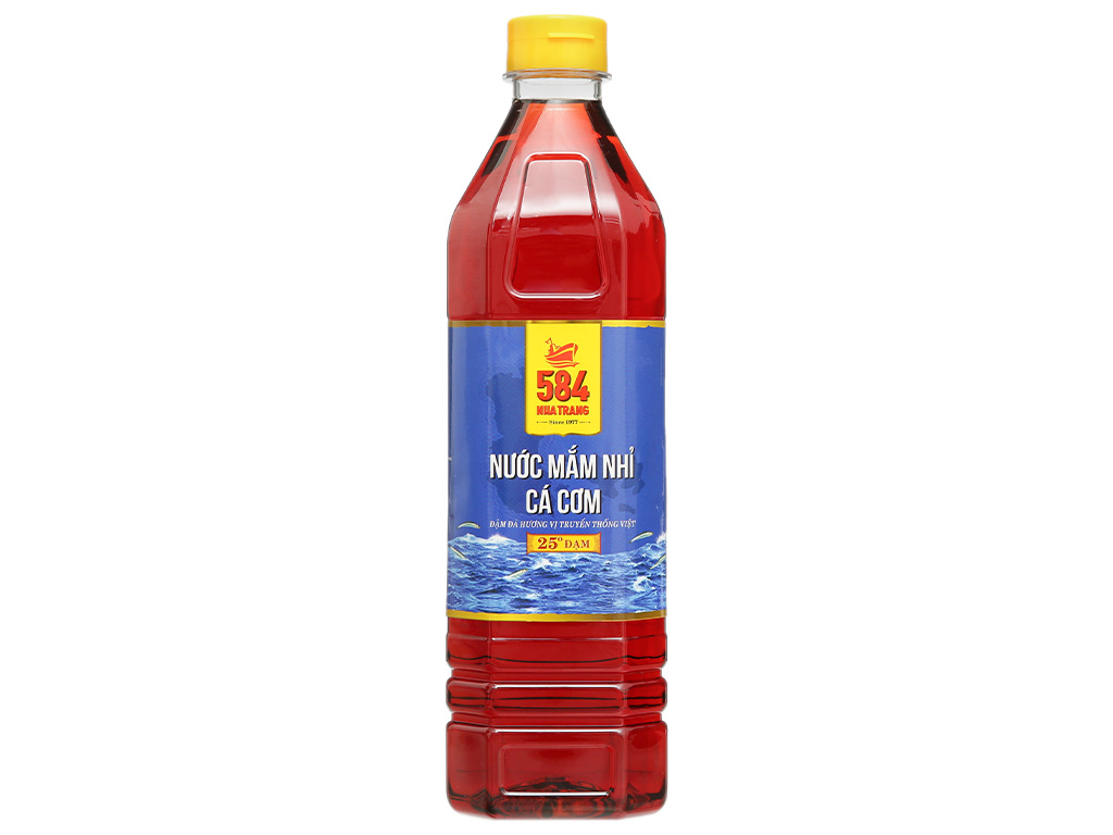Chai 1 Lít Nước mắm Nhỉ 584 Nha Trang 25 độ đạm, Nước mắm Truyền Thống, Date luôn mới