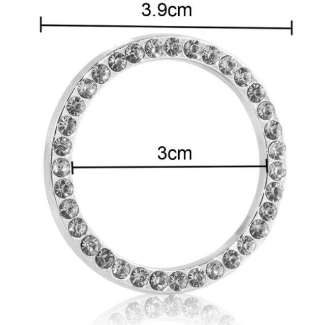 Vòng đá trang trí nút Start, Stop phù hợp mọi loại xe,viền trang trí nút đề nổ xe hơi loại đẹp