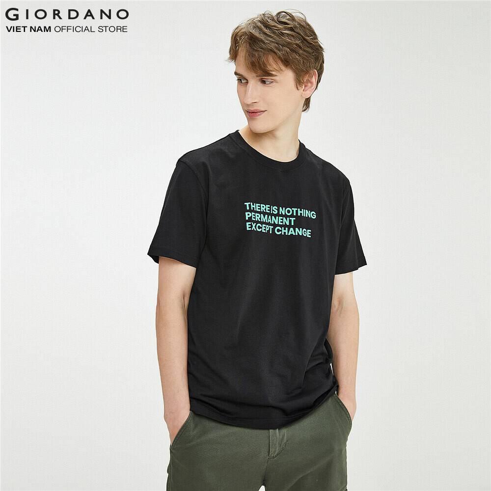 Áo Thun Ngắn Tay Cổ Tròn Nam Giordano Msg Printed Tee 01091208