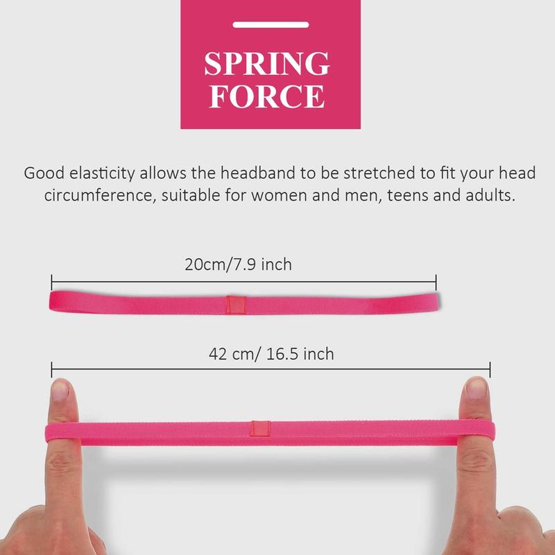 9 mảnh dày dây đeo tay thể thao đàn hồi chống trượt dày, tập thể dục tóc và dây đeo mồ hôi cho nữ và nam nhiều màu