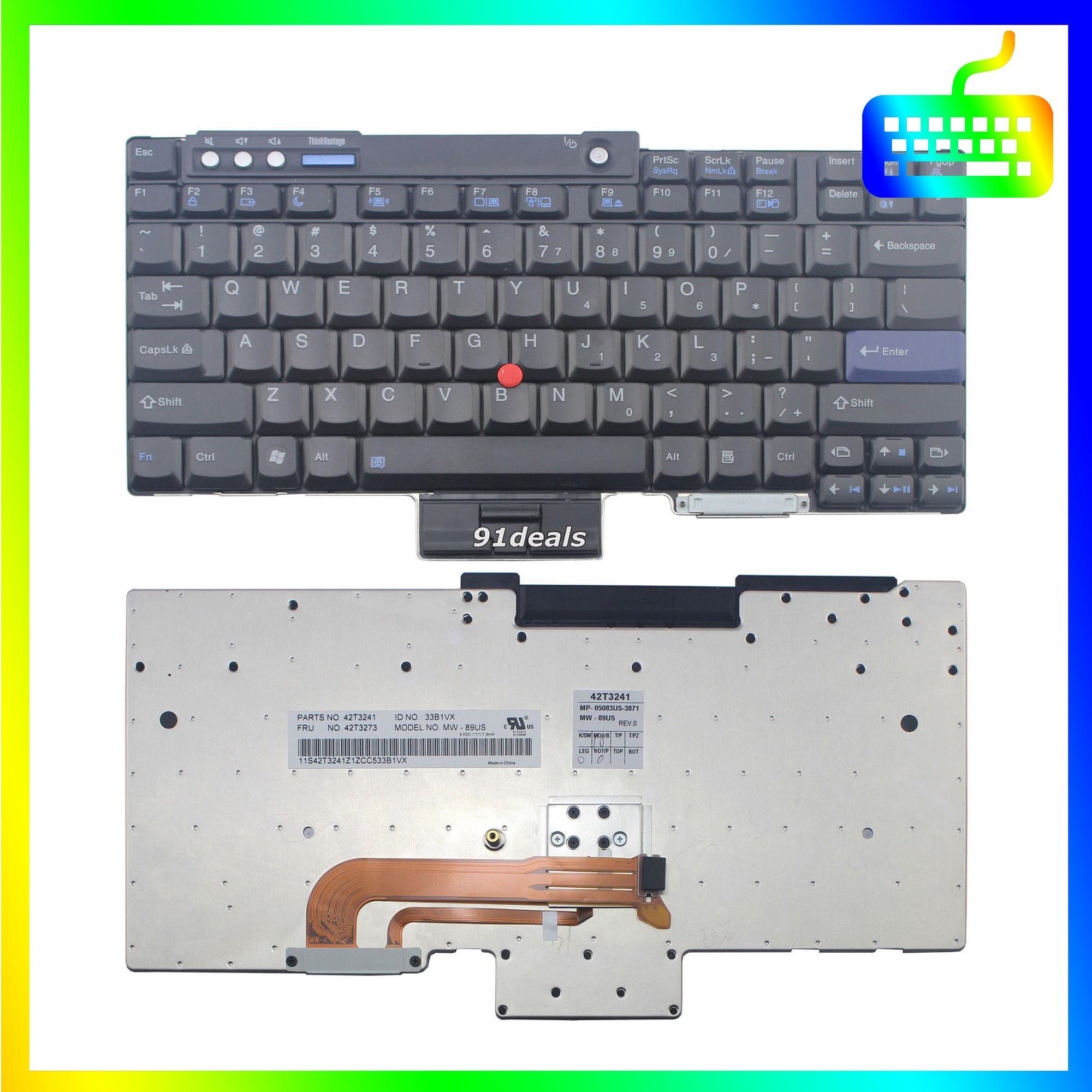 Bàn phím IBM dành cho laptop Lenovo THINKPAD T61 - Phím Zin - Hàng Chính Hãng