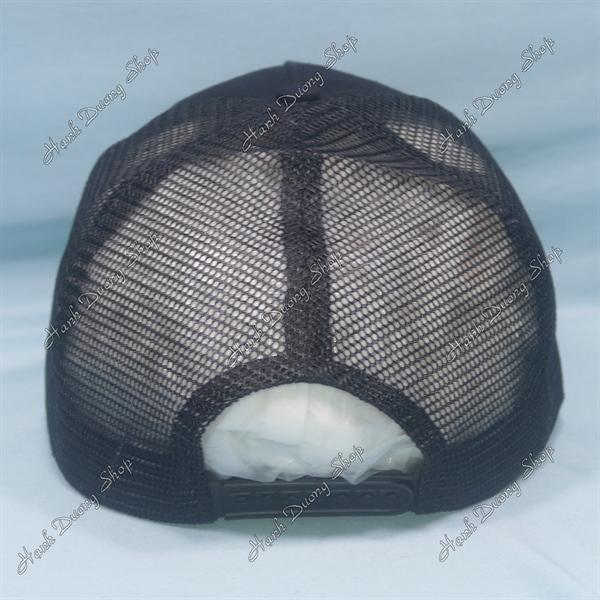Nón kết lưới thêu hình con gà COOK cao cấp, khóa nhựa - Đen