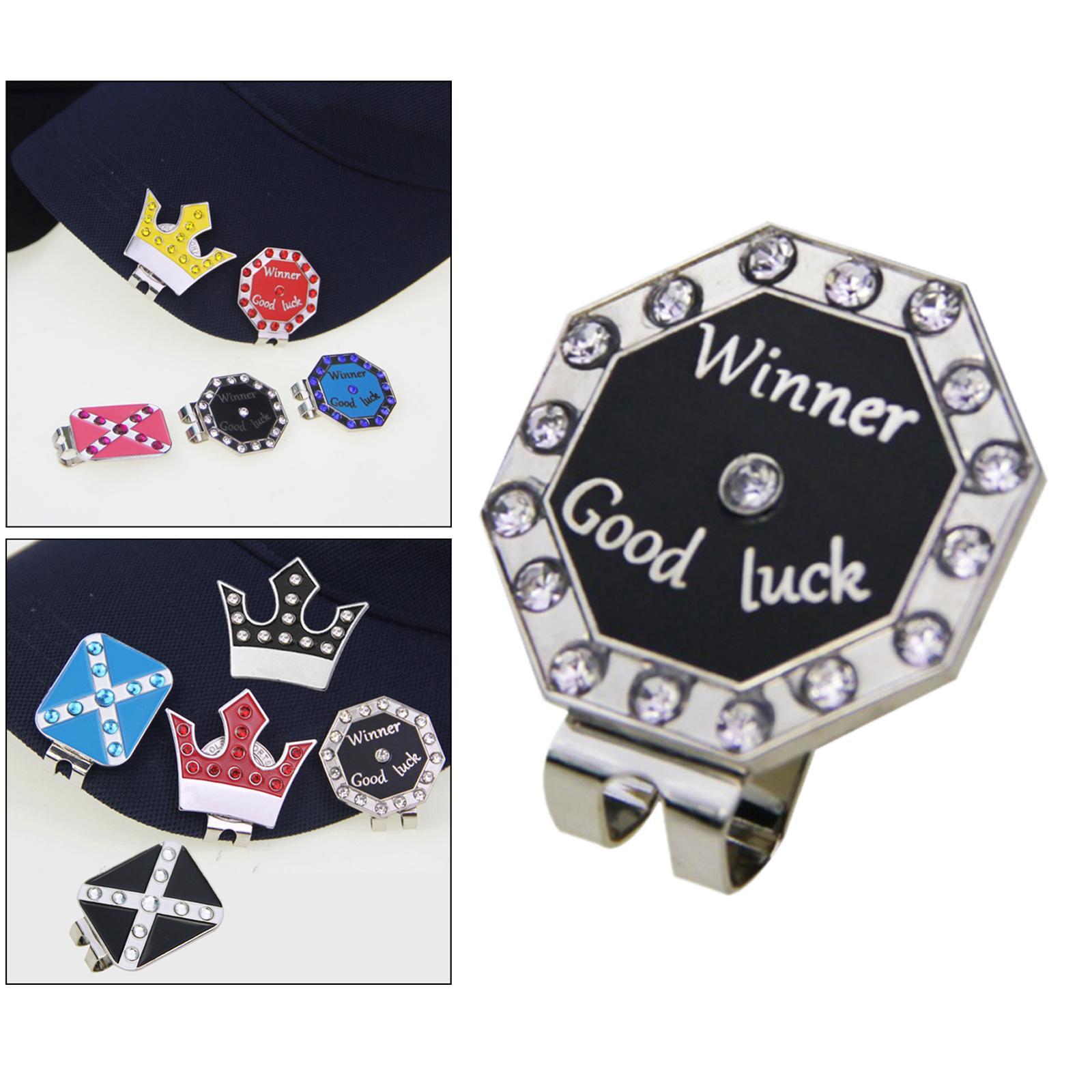 Golf Ball Markers Hat Clip Putting Alignment Black