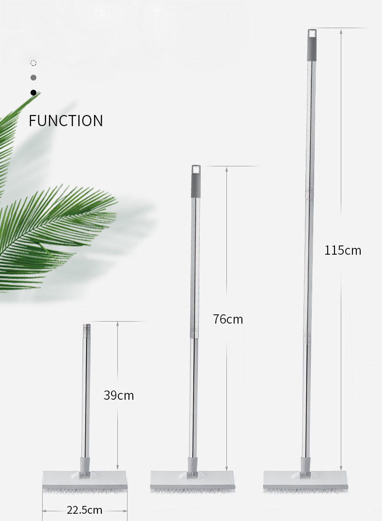 Chổi Vệ Sinh 2 in 1 Chà Sàn Và Gạt Nước Lau Kính,Chiều Dài 115Cm Kèm Găng Tay Rửa Chén BaoAn - Hàng Chính Hãng- Chổi quét,Dụng cụ vệ sinh