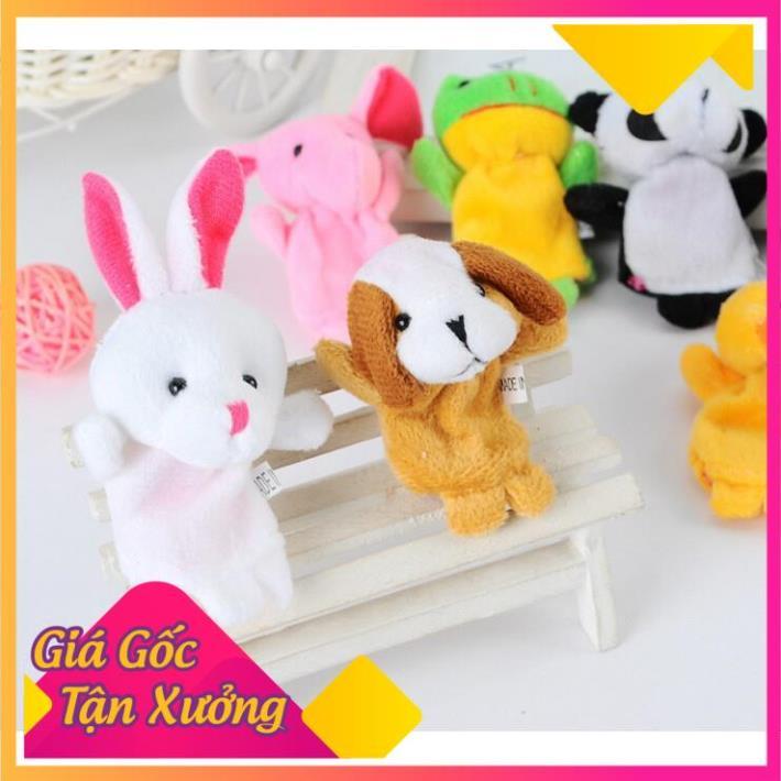 Set 10 Con Rối Móc Ngón Tay Hình Thú Nhiều Màu Cho Bé  TP'S