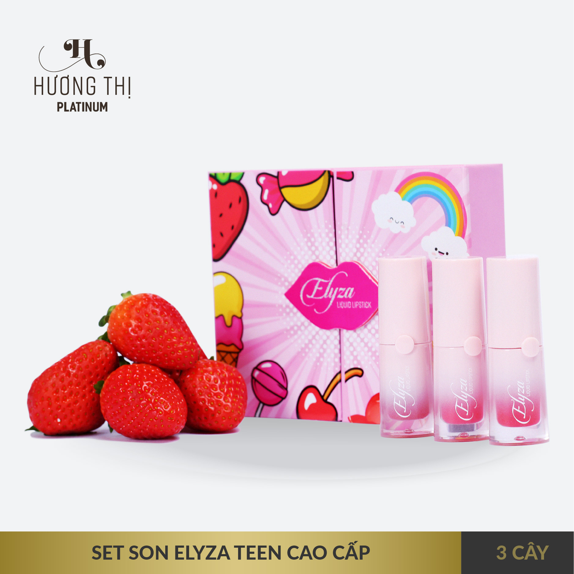 SET 3 CÂY SON  ELYZA  DÀNH CHO TEEN CÁ TÍNH HƯƠNG THỊ PLATINUM