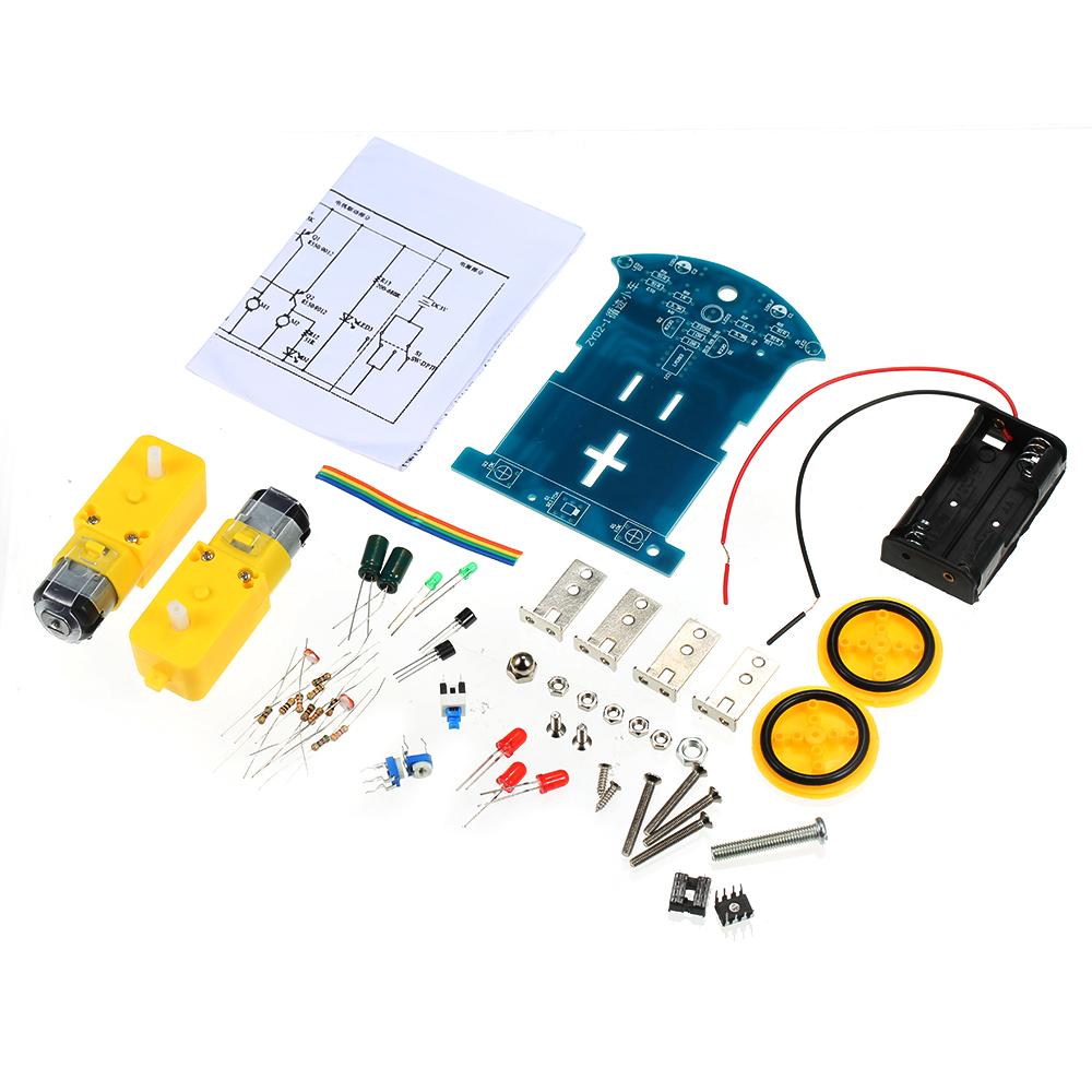 D2-1 DIY Kit Intelligent Tracking Line Smart Car Kit Electronic DIY Kit Electronic Parts
