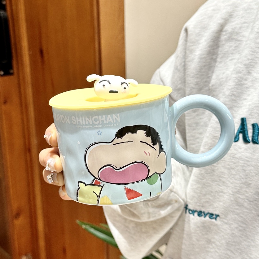 Ly Sứ Cao Cấp Hoạt Hình Crayon Shin Chan Thể Tích 400ml