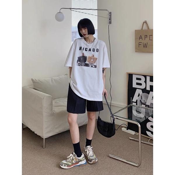Áo thun unisex form rộng hicago