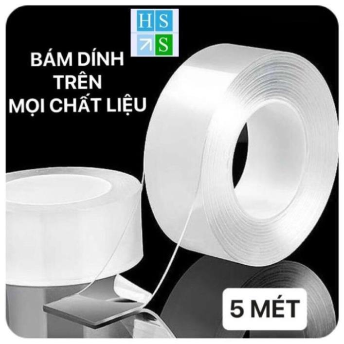 Băng keo siêu dính 2 mặt - Cuộn keo dính cường lực dùng đa năng trên mọi bề mặt - HS Shop Thủ Đức